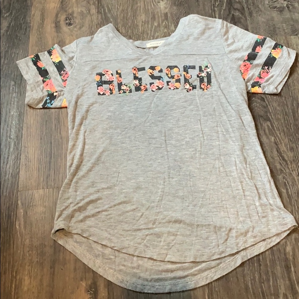 Blessed grey tee